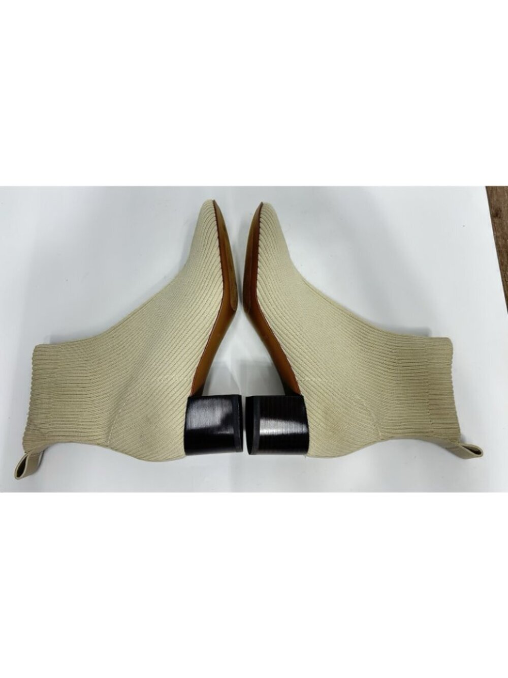 NEW Everlane The Glove Boot Size 8 Bone Rib Knit Ankle Sock Stretch Pretty NWOB - Picture 9 of 9